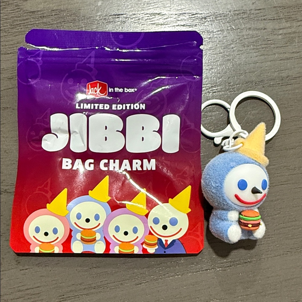 2026 Jack In the Box Limited Edition Jibbi Bag Charm Icy Rare Opened